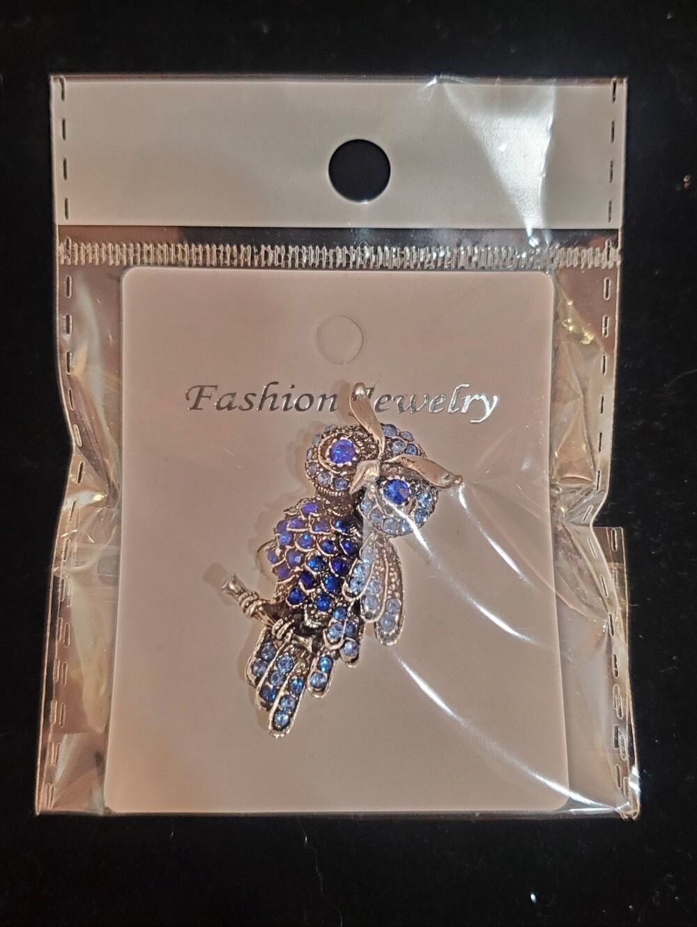 Silver Tone Owl Broach